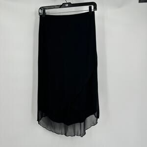 J Jang Womens Sheer Midi Skirt Size Witchy Whimsigoth Fairygrunge Vintage